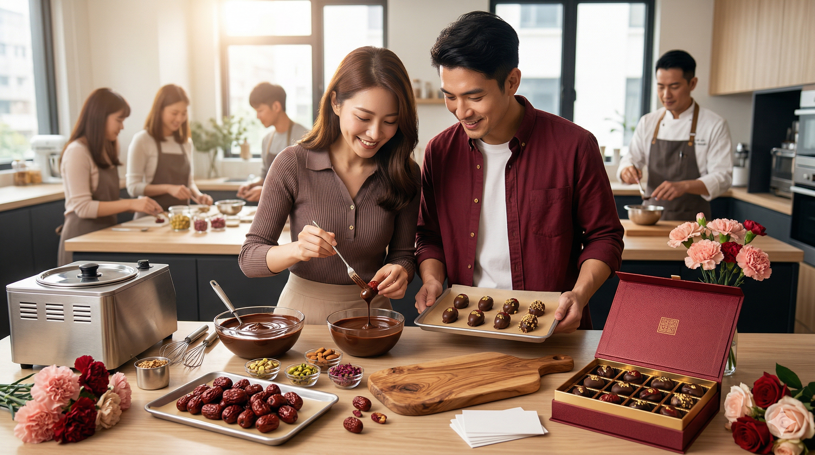 巧克力的東方美學：大師親授，打造專屬母親的紅棗甜禮